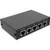 InLine Conmutador RJ45 manual 1 a 4, 5x conector hembra RJ45 Fast Ethernet
