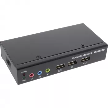 InLine Extensor KVM DVI USB sobre cable TP con audio hasta 50 m