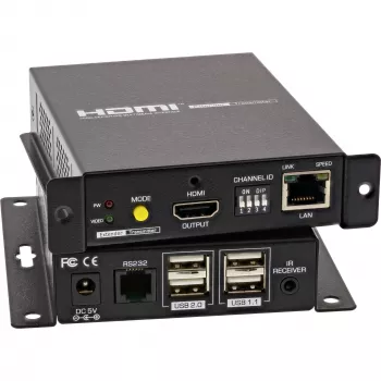 InLine Extensor KVM 64601 4K HDMI USB sobre IP hasta 100 m