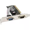 InLine Tarjeta controladora PCI Multi-I/O 2 puertos serie DB9