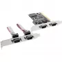 InLine Tarjeta controladora PCI Multi I/O 4 puertos serie DB9