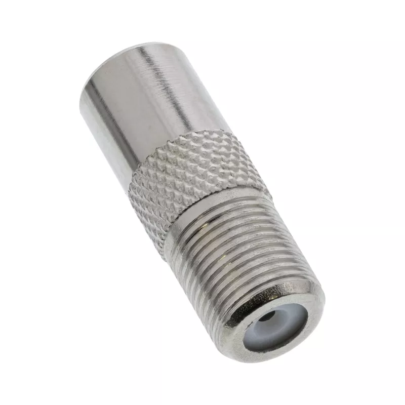 Adaptador coaxial IEC macho antena a hembra F InLine 69915D