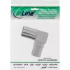 InLine Adaptador coaxial de antena IEC macho a hembra en ángulo metal 69915M