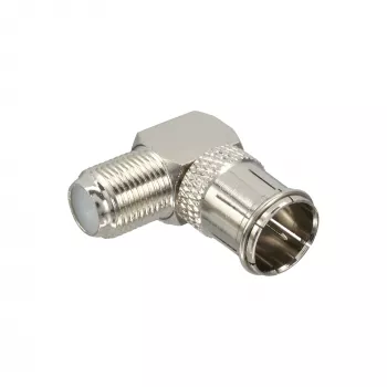 InLine Adaptador F-Quick macho SAT a F hembra SAT en ángulo 69923W
