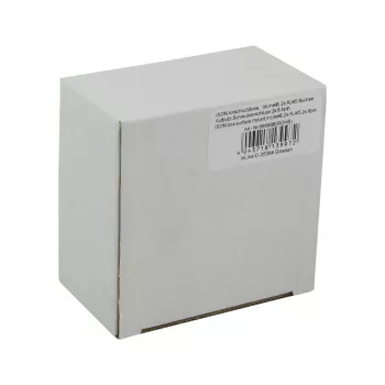 InLine Toma de pared ISDN 2x conector hembra RJ45 2x 8 puertos 69988B