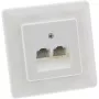 InLine Placa de pared ISDN 2x conector hembra RJ45 2x 8 puertos 69989C