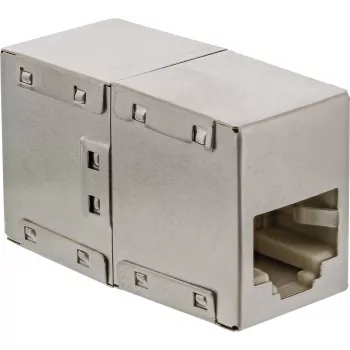 InLine Adaptador Cat.5e totalmente apantallado metal 2x RJ45 hembra-hembra directo