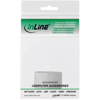 InLine Acoplador de cable de parcheo Cat.5e 2x RJ45 hembra apantallado recto