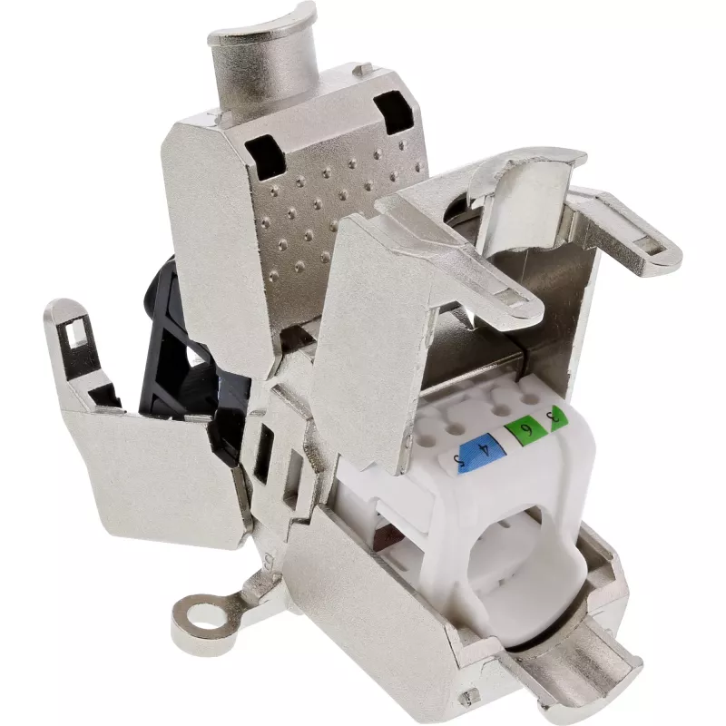 InLine , Conector de cable, Cat.6A, LSA, apantallado
