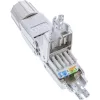 InLine Conector de cable Cat.6A apantallado acoplador sin herramientas 69992E