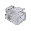 InLine Conector modular 6P4C RJ11 para crimpar en cable redondo, 10 uds.