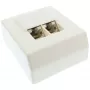 InLine Toma de red Cat.5e 2x RJ45 de superficie blanca RAL9010