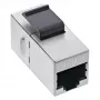InLine Módulo RJ45 hembra a hembra SNAP-In Cat.6 STP, negro/plata