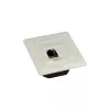 InLine Toma de conexión Cat.6 2x RJ45 hembra RAL9010 blanca horizontal