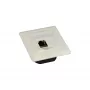 InLine Toma de conexión Cat.6 2x RJ45 hembra RAL9010 blanca horizontal