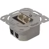InLine 75602K Toma de pared, montaje de superficie o empotrar, 2x RJ45 vertical
