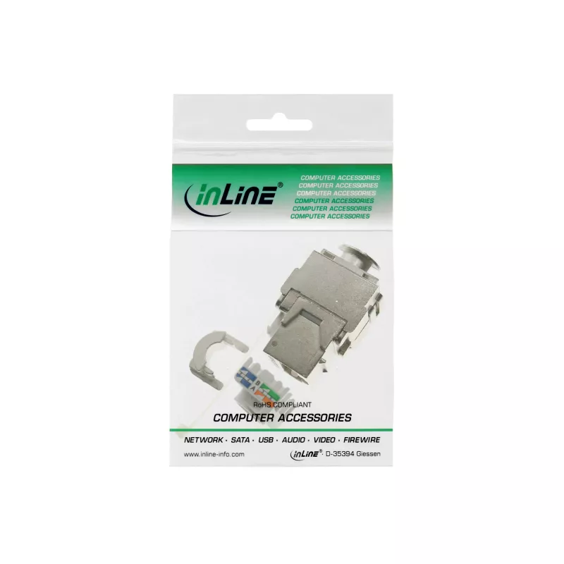 InLine Módulo Snap-In Keystone Jack RJ45 Cat.6a 76201A