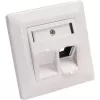 InLine Set de marco para 2x RJ45 hembra/LSA, Keystone SNAP-In, RAL9010