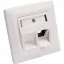 InLine Set de marco para 2x RJ45 hembra/LSA, Keystone SNAP-In, RAL9010