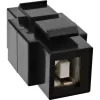 InLine Módulo Snap-In USB 2.0, USB 2.0 A hembra/hembra, carcasa blanca
