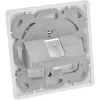InLine Set de marco para 1x RJ45 hembra/LSA, Keystone SNAP-In, blanco RAL9010