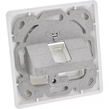 InLine Set de marco para 1x RJ45 hembra/LSA, Keystone SNAP-In, blanco RAL9010