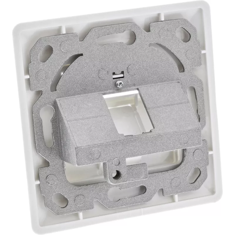 InLine Set de marco para 1x RJ45 hembra/LSA, Keystone SNAP-In, blanco RAL9010