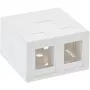 InLine Caja de superficie para Keystone 2x RJ45 blanca 76202B