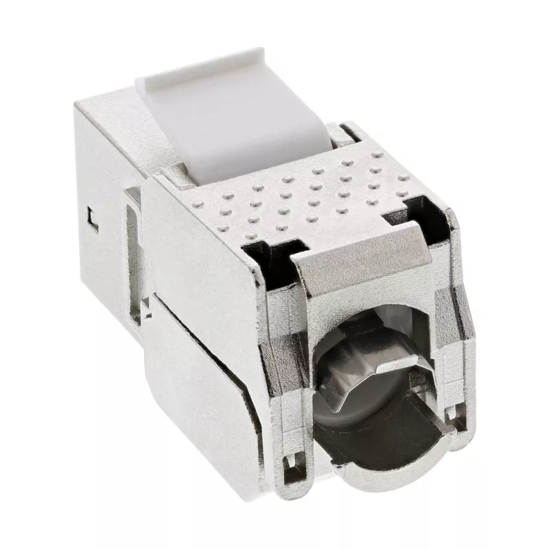 InLine Módulo Snap-In Keystone Jack RJ45 Cat.6a, con cubierta antipolvo negra