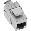 InLine Módulo Snap-In Keystone Jack RJ45 Cat.8.1 plano metálico 1 ud.