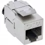 InLine Keystone Jack RJ45 esbelto, SNAP-In, Cat.6A, brida para cables integrada