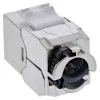 InLine Keystone Jack RJ45 esbelto, SNAP-In, Cat.6A, brida para cables integrada