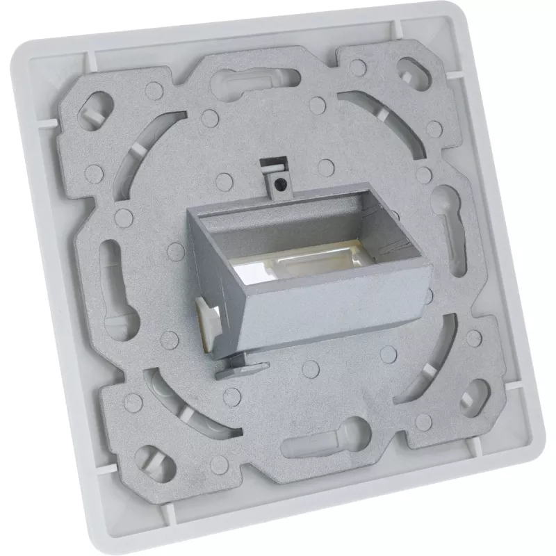 InLine Set de marco para 2x RJ45 Keystone SNAP-In, blanco RAL9010