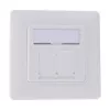 InLine Set de marco para 2x RJ45 Keystone SNAP-In, blanco RAL9010