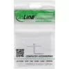 InLine Set de marco para 2x RJ45 Keystone SNAP-In 90°, blanco RAL9010