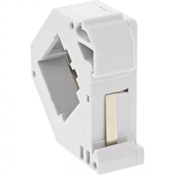 InLine Soporte Keystone para carril DIN, 1 puerto, gris claro