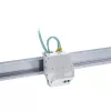 InLine Soporte de módulo Keystone SNAP-In de fibra óptica, 1 puerto para carril DIN