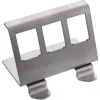 InLine 76203E Soporte para carril DIN Keystone Snap-In metálico, 3 vías
