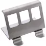 InLine 76203E Soporte para carril DIN Keystone Snap-In metálico, 3 vías