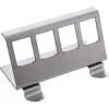 InLine 76203F Soporte de montaje para carril DIN con 4 keystone de metal snap-in