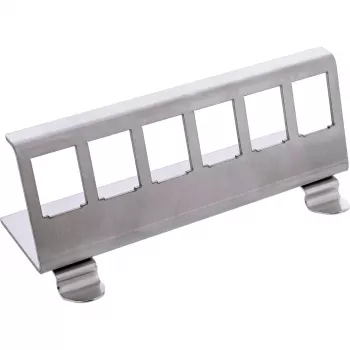 InLine 76203G Soporte de montaje para carril DIN con 6 puertos keystone de metal snap-in