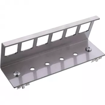 InLine 76203G Soporte de montaje para carril DIN con 6 puertos keystone de metal snap-in