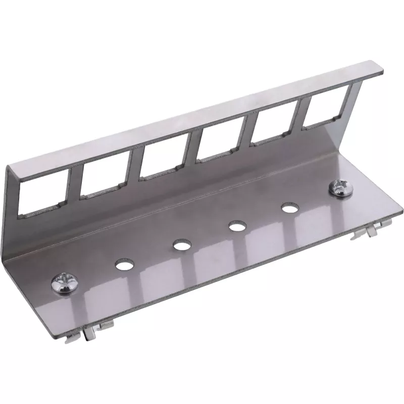 InLine 76203G Soporte de montaje para carril DIN con 6 puertos keystone de metal snap-in