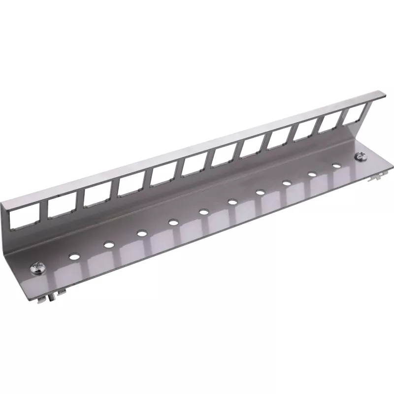 InLine 76203I Soporte de montaje para carril DIN con 12 puertos keystone de metal snap-in