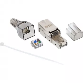 InLine Conector RJ45 Cat.6A 500MHz montaje en campo apantallado 76204A