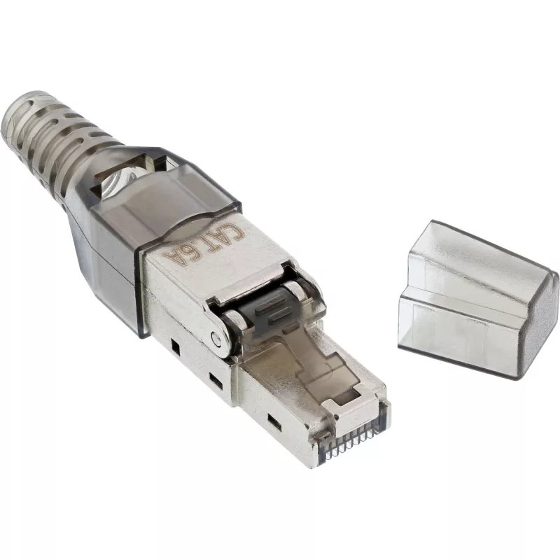 InLine Conector RJ45 Cat.6A 500MHz montaje en campo apantallado 76204A