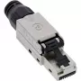 InLine Conector RJ45 Cat.6A 500MHz, montaje en campo, apantallado, con tapa de rosca