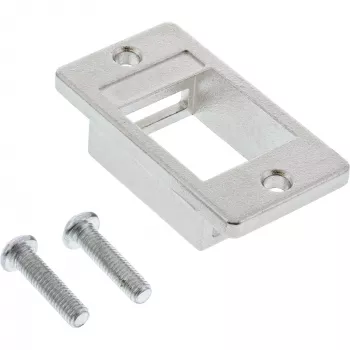InLine Soporte de módulo keystone SNAP-In, individual, metal, para superficies planas