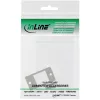 InLine Soporte de módulo keystone SNAP-In, individual, metal, para superficies planas