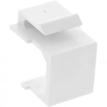InLine Tapa ciega keystone SNAP-In para ranura de módulo, blanca, 10 uds.